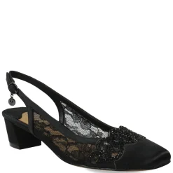 Sale J Renee Women's , Faleece Pump Black/Black Stones