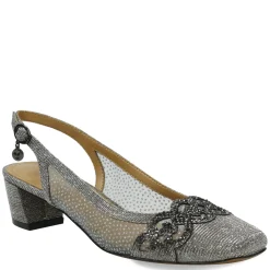 Hot J Renee Women's , Faleece Pump Pewter Glitter