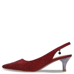 Online J Renee Women's , Ferryanne Pump Burgundy Satin