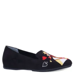 Discount J Renee Women's , Fullhouse Flat Black Suede