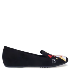 Discount J Renee Women's , Fullhouse Flat Black Suede