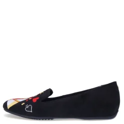 Discount J Renee Women's , Fullhouse Flat Black Suede