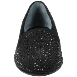 New J Renee Women's , Hanuko Flat Black Suede