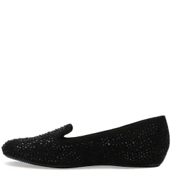 New J Renee Women's , Hanuko Flat Black Suede