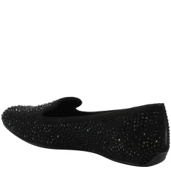 New J Renee Women's , Hanuko Flat Black Suede