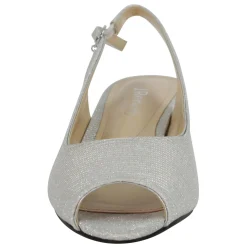 New J Renee Women's , Jenvey Sandal Silver Glitter