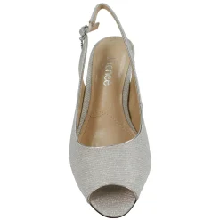 New J Renee Women's , Jenvey Sandal Silver Glitter