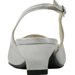 New J Renee Women's , Jenvey Sandal Silver Satin