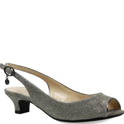 Hot J Renee Women's , Jenvey Sandal Pewter Glitter