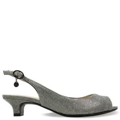 Hot J Renee Women's , Jenvey Sandal Pewter Glitter