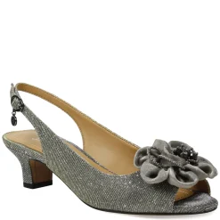New J Renee Women's , Leonelle Sandal Pewter Glitter
