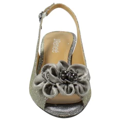 New J Renee Women's , Leonelle Sandal Pewter Glitter