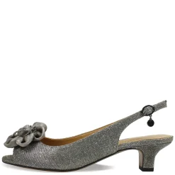 New J Renee Women's , Leonelle Sandal Pewter Glitter