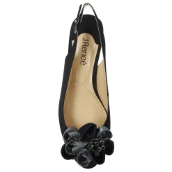 Online J Renee Women's , Leonelle Sandal Black Satin
