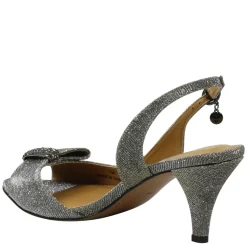New J Renee Women's , Luanda Sandal Pewter Glitter