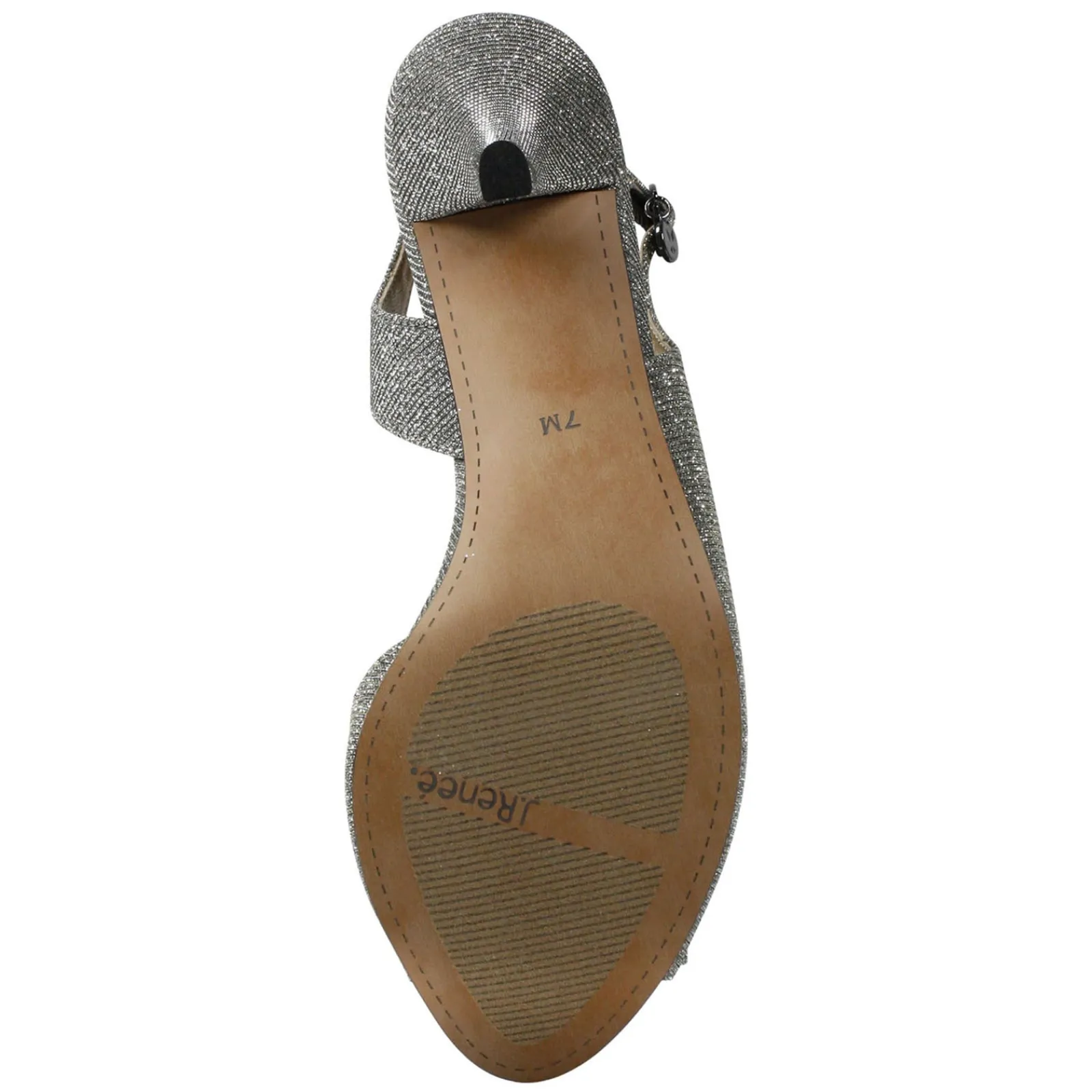 New J Renee Women's , Luanda Sandal Pewter Glitter