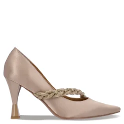 Best J Renee Women's , Nyomee Pump Beige Satin