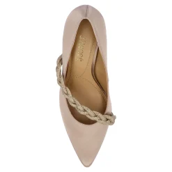 Best J Renee Women's , Nyomee Pump Beige Satin