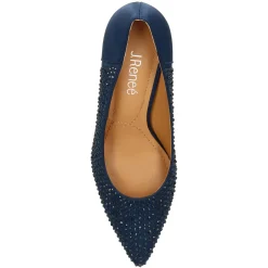New J Renee Women's , Rishna Pump Navy Satin