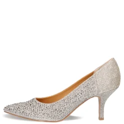 Outlet J Renee Women's , Rishna Pump Pewter Glitter