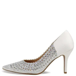 J Renee Women's , Sesily Pump White Satin