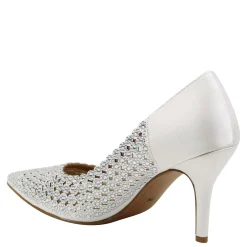 J Renee Women's , Sesily Pump White Satin