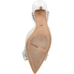 J Renee Women's , Shanaya Pump Silver Glitter