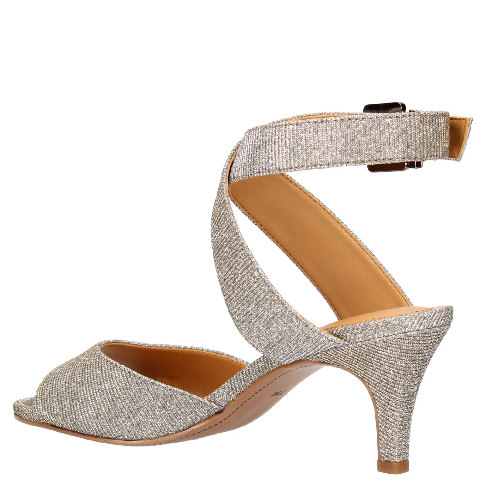 J Renee Women's , Soncino Sandal Pewter Glitter