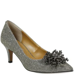 Discount J Renee Women's , Tacitha Pump Pewter Glitter