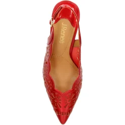 New J Renee Women's , Valerian Pump Red Patent