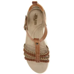 New JBU by Jambu Women's , Prague Sandal Brown/Bronze