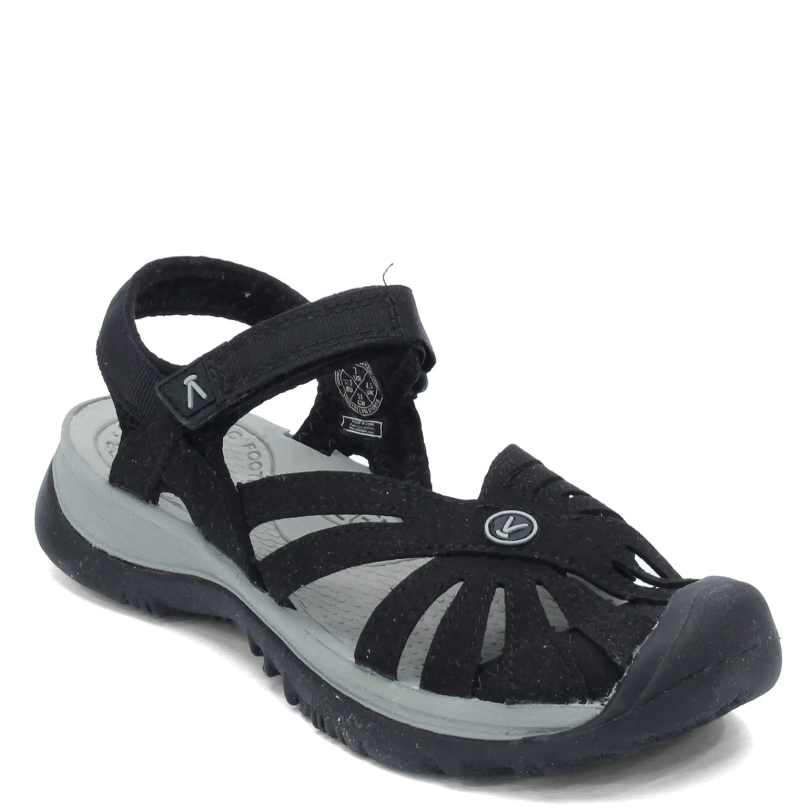 New KEEN Women's , Rose Sandal Black/Neutral Gray