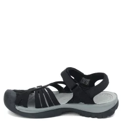 New KEEN Women's , Rose Sandal Black/Neutral Gray