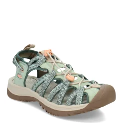 KEEN Women's , Whisper Sandal Granite Green/Peach Parfait