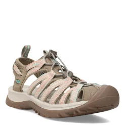 KEEN Women's , Whisper Sandal Taupe/Coral