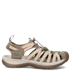 KEEN Women's , Whisper Sandal Taupe/Coral