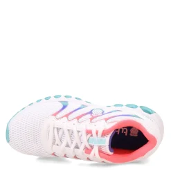 Hot K-Swiss Women's , Tubes Comfort 200 Sneaker White/Fluo Pink/Blue Turquoise