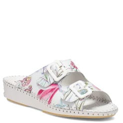 La Plume Women's , Jen Sandal White Floral