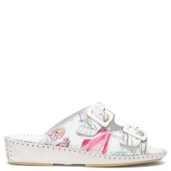 La Plume Women's , Jen Sandal White Floral