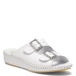 Sale La Plume Women's , Jen Sandal White Rhinestone