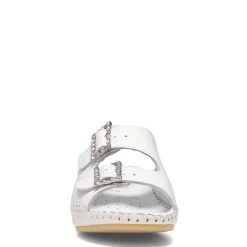 Sale La Plume Women's , Jen Sandal White Rhinestone