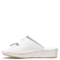 Sale La Plume Women's , Jen Sandal White Rhinestone