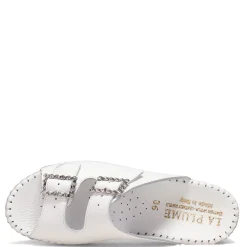 Sale La Plume Women's , Jen Sandal White Rhinestone