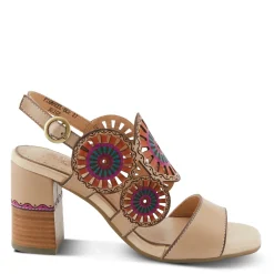New L Artiste Women's L'Artiste By Spring Step, Pinwheel Sandal Beige