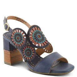Discount L Artiste Women's L'Artiste By Spring Step, Pinwheel Sandal Blue