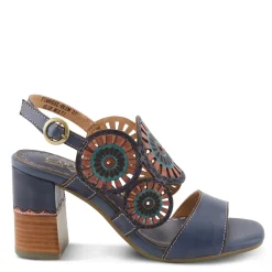 Discount L Artiste Women's L'Artiste By Spring Step, Pinwheel Sandal Blue