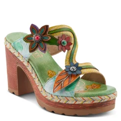 Clearance L Artiste Women's L'Artiste By Spring Step, Dreamt Sandal Mint Green Multi