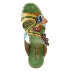 Clearance L Artiste Women's L'Artiste By Spring Step, Dreamt Sandal Mint Green Multi