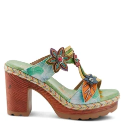 Clearance L Artiste Women's L'Artiste By Spring Step, Dreamt Sandal Mint Green Multi