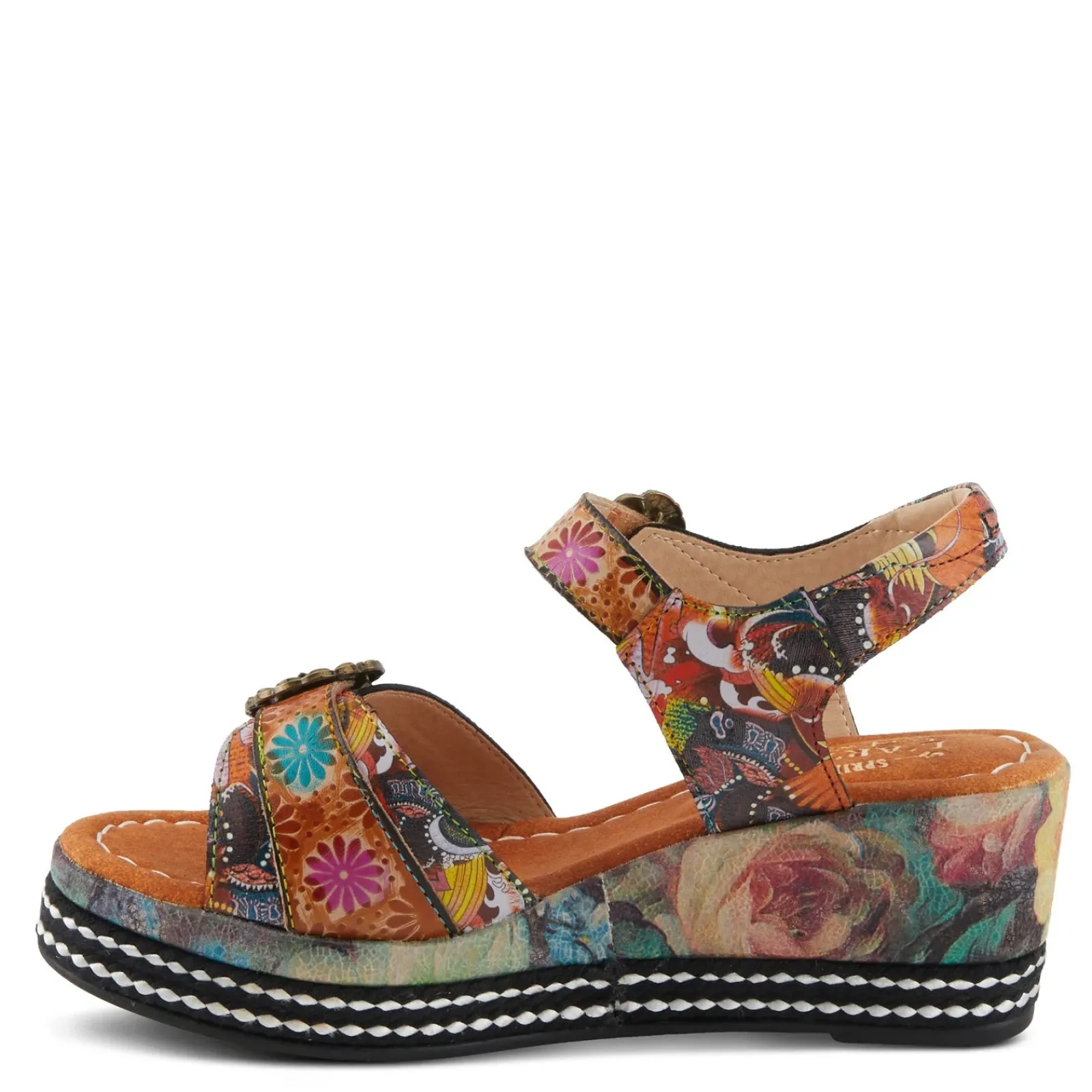 L Artiste Women's L'Artiste By Spring Step, Flavour Sandal Camel Multi